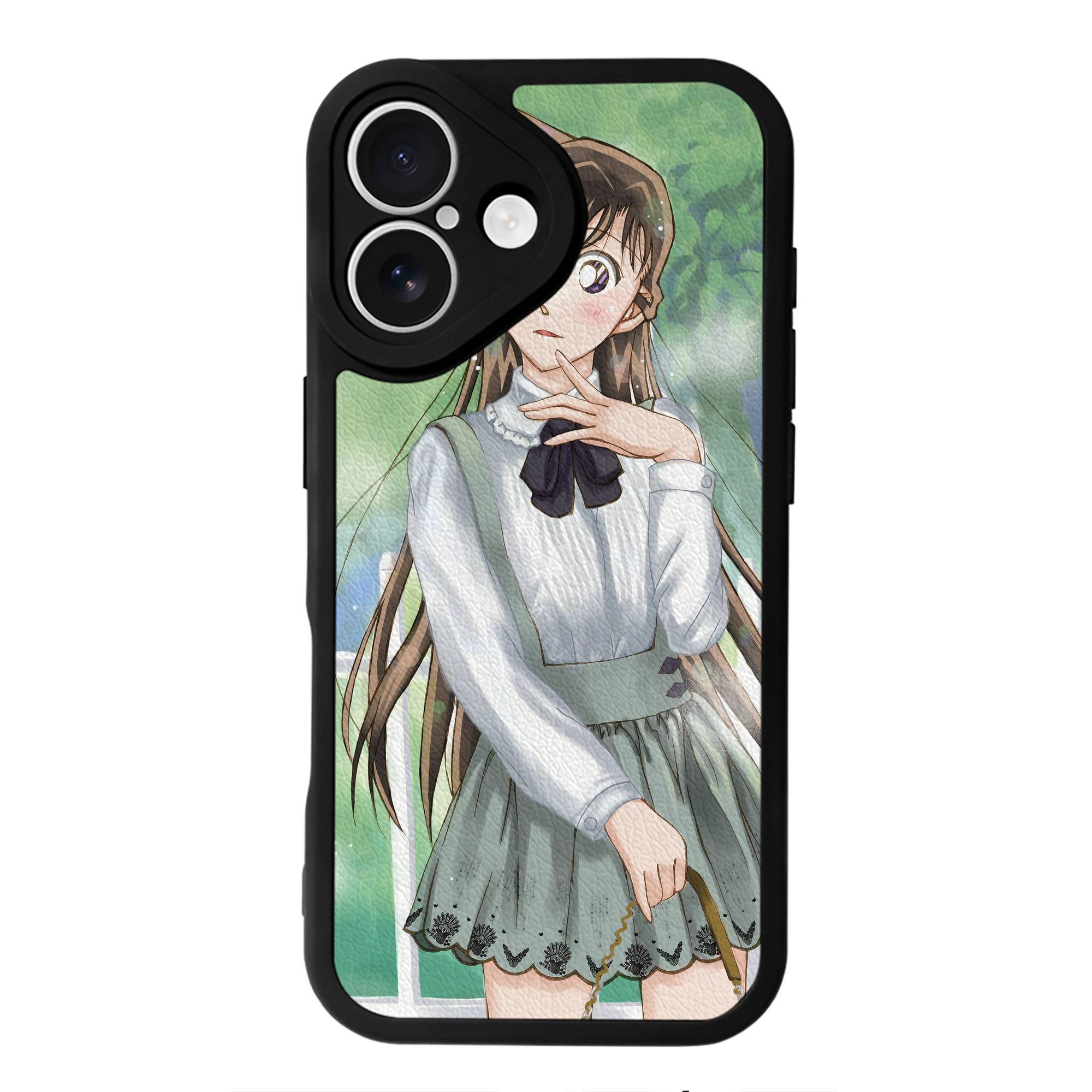 （画像用） 名探偵コナン Detective Conan 【iPhone 16シリーズ対応】シリコンスマホケース（レザー調） 材質：シリコン